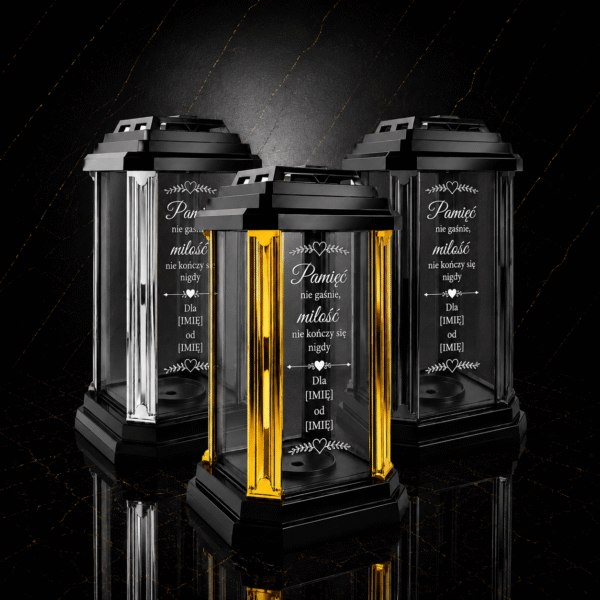 znicze deluxe elegance z dedykacją personalizowane